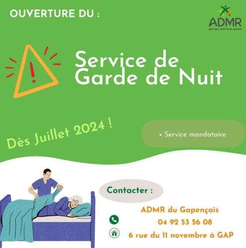 ADMR garde de nuit gapençais
