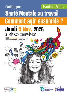 affiche colloque santé mentale au travail comment agir ensemble