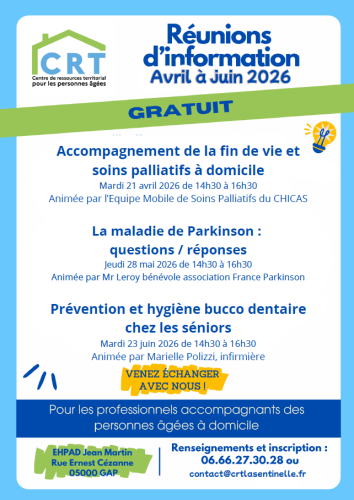 réunion d'information avril et juin 2026