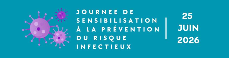 Bannière journée de sensibilisation risque infectieux