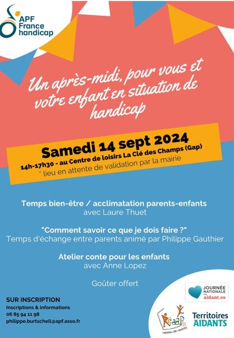 après midi pour vous et votre enfant en situation de handicap