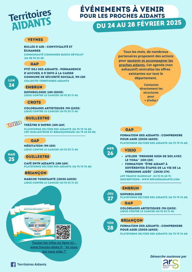 Actions du 24 au 28 février 2025