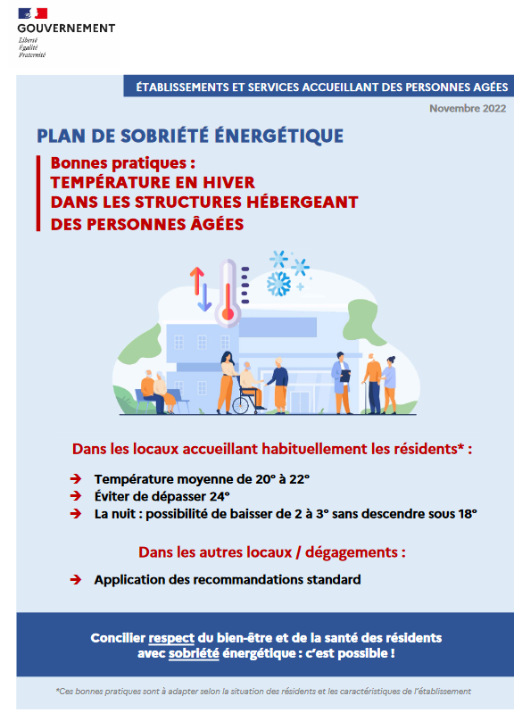 Plan de sobriétét énergétique - Personnes âgées