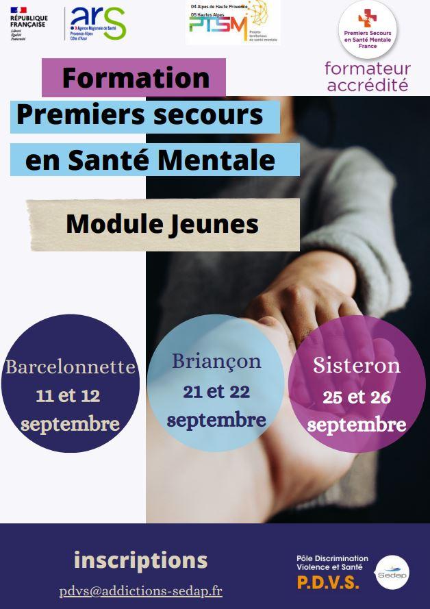 Formation PSSM : Premier Secours en Santé Mentale