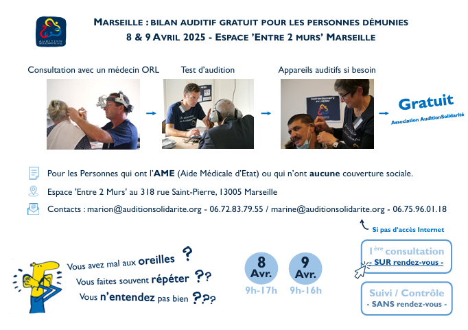mission auditionsolidarité 8 et 9 avril 2025 Marseille