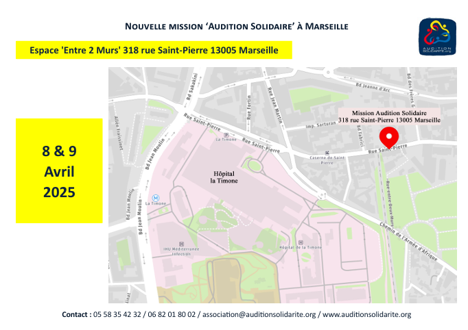 mission auditionsolidarité 8 et 9 avril 2025 Marseille