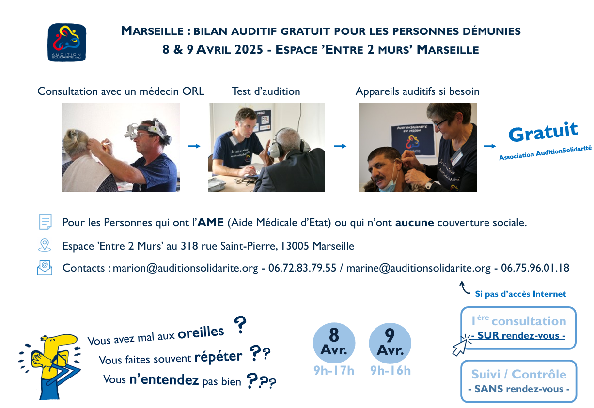 affiche bilan auditif audition solidarité 2025