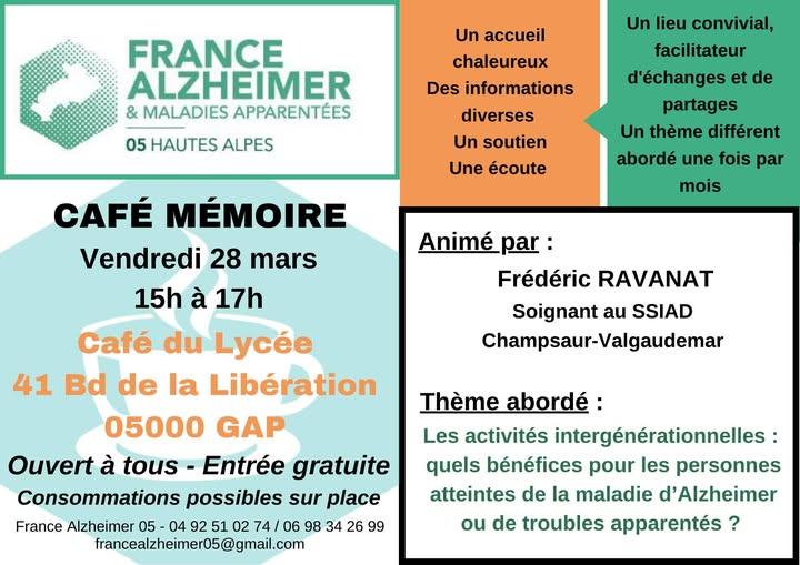 café mémoire France  alzheimer 05 mars 2025