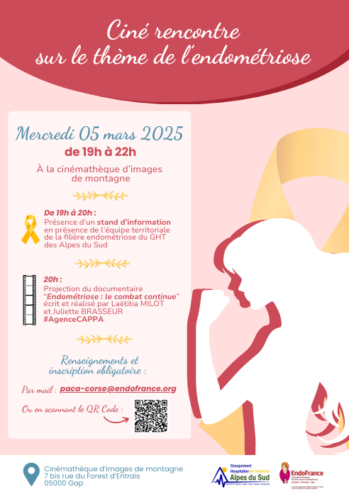 soirée ciné rencontre endométriose Hautes alpes