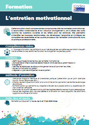 programme entretien motivationnel Codes 05
