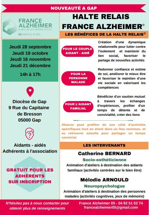 Halte relais france alzheimer 05