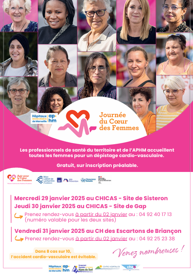 afiche journée coeur des femmes janvier 2025