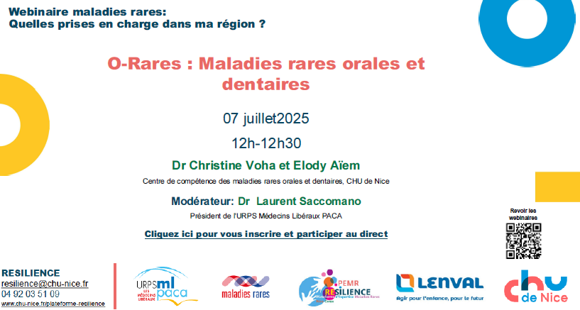 webinaire maladie rare O-rares dentaire