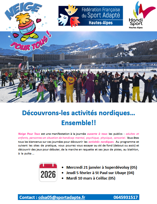 activités nordiques handisport