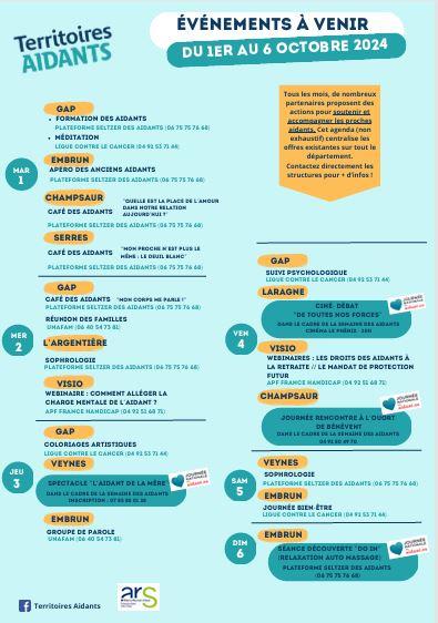 calendrier territoire des aidants octobre 2024