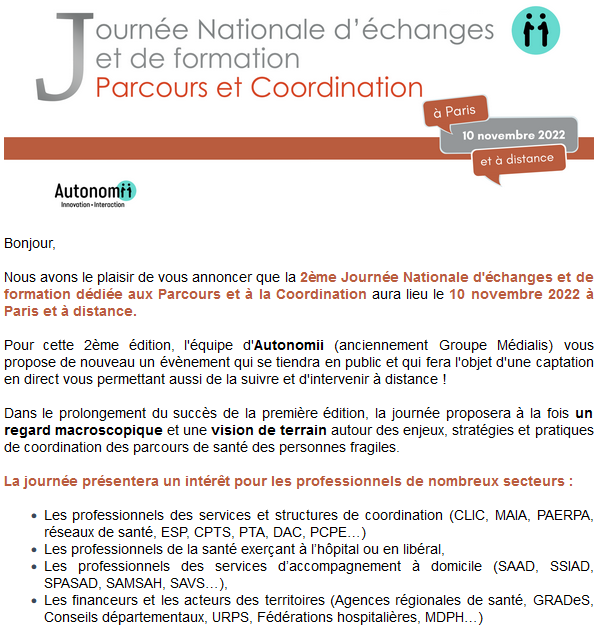 12e Journée Nationale d'échanges et de formation SAMSAH-SAVS