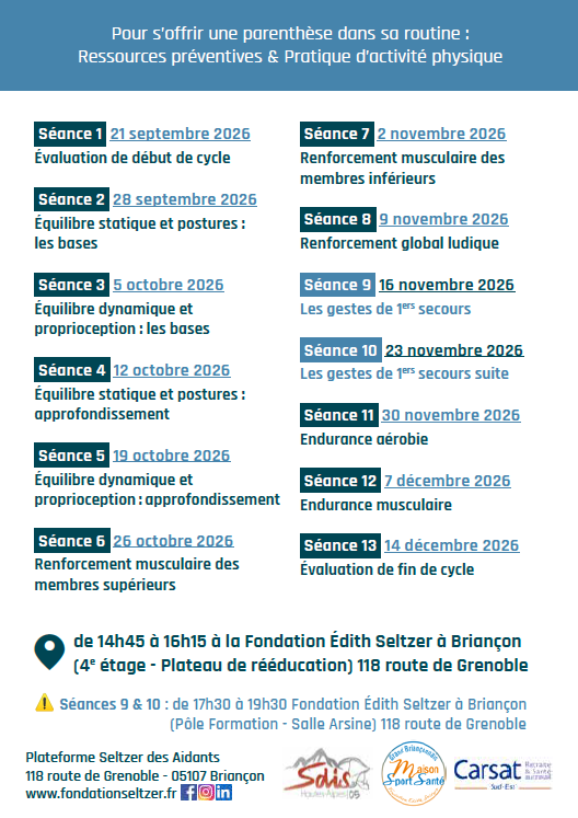 programme aparté pour bouger