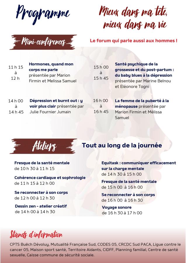 PROGRAMME FORUM SANTE DES FEMMES 2026
