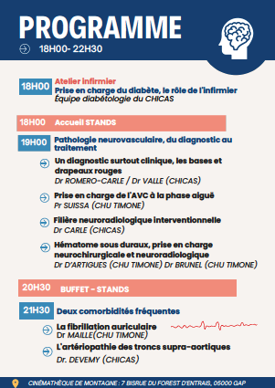 programme soirée neuro vasculaire chicas