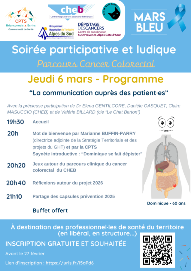 programme soirée cancer colorectal Briançon