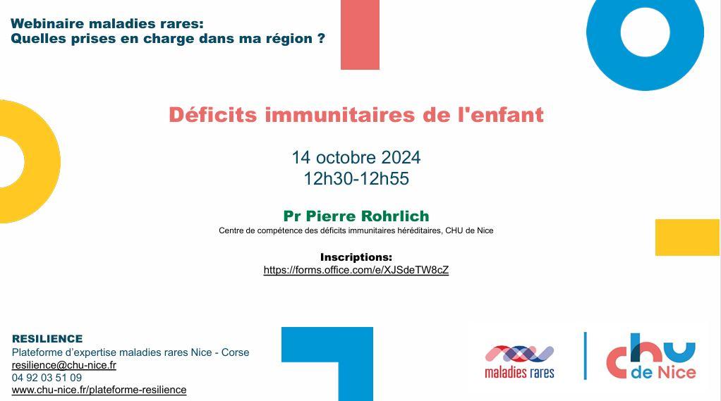 déficits immunitaires de l'enfant
