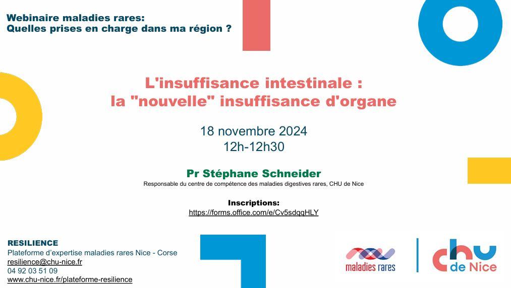 maladies rares insuffisance intestinale