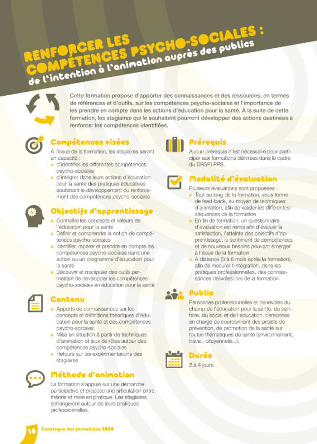 renforcer les compétences psycho-sociales 2025